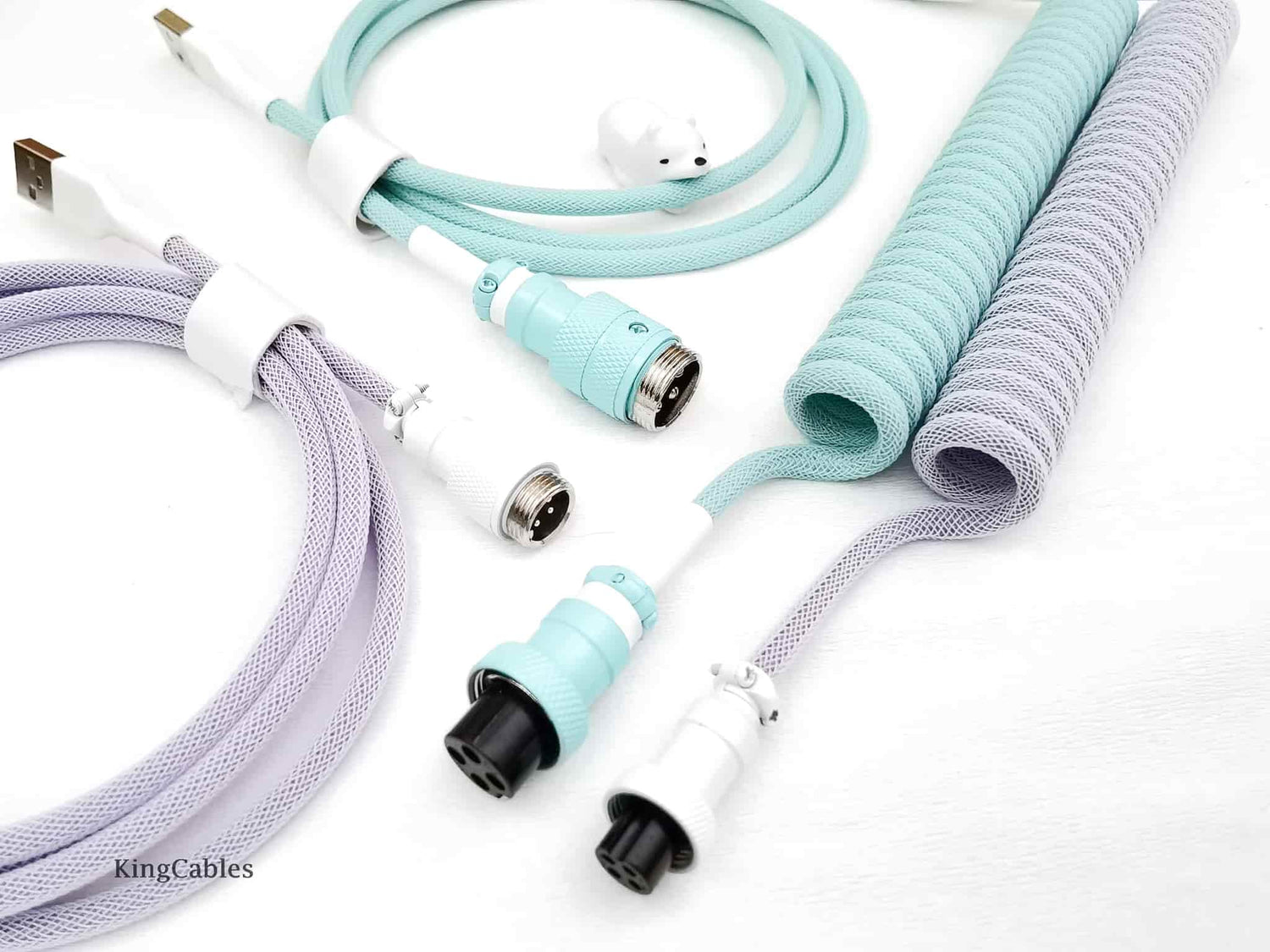 GMK Botanical coiled keyboard cable