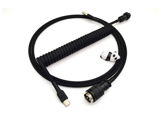 Black coiled cable