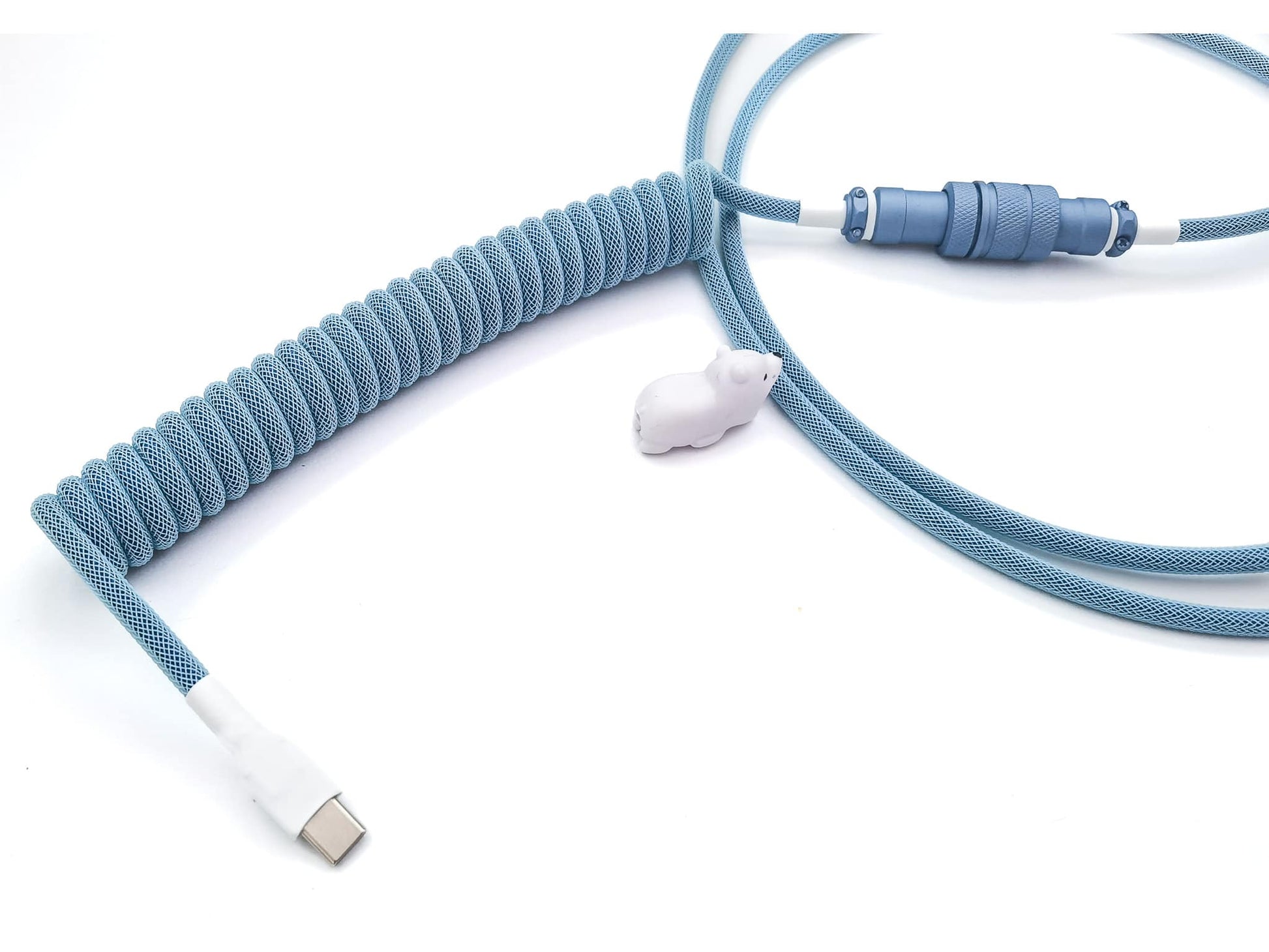 Blue keycaps cable