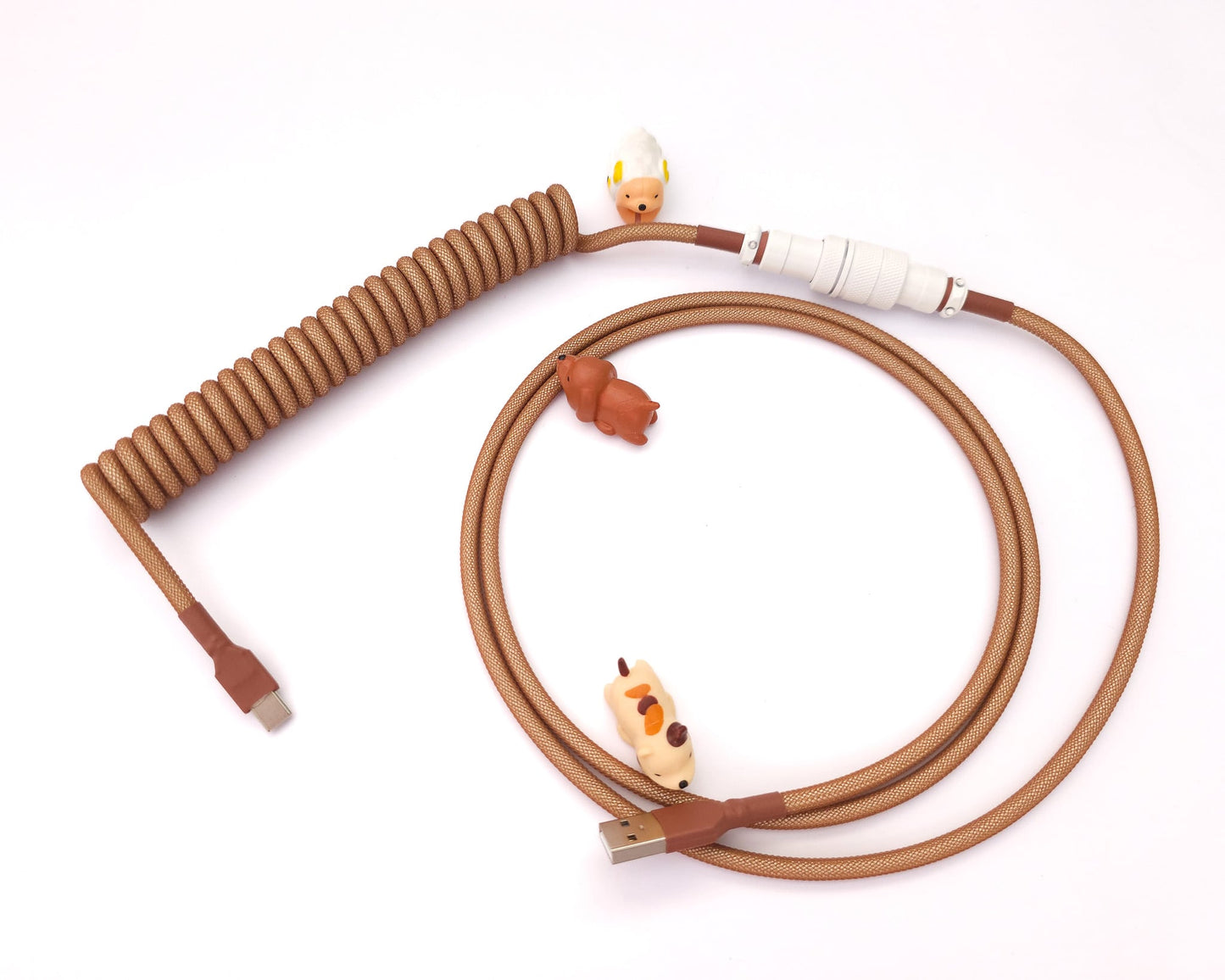 Brown keyboard cable