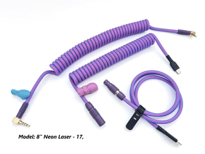 Coiled Laser TRRS and USB cable