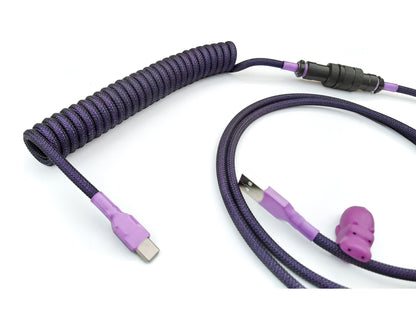 Coiled cable for purple keyboard
