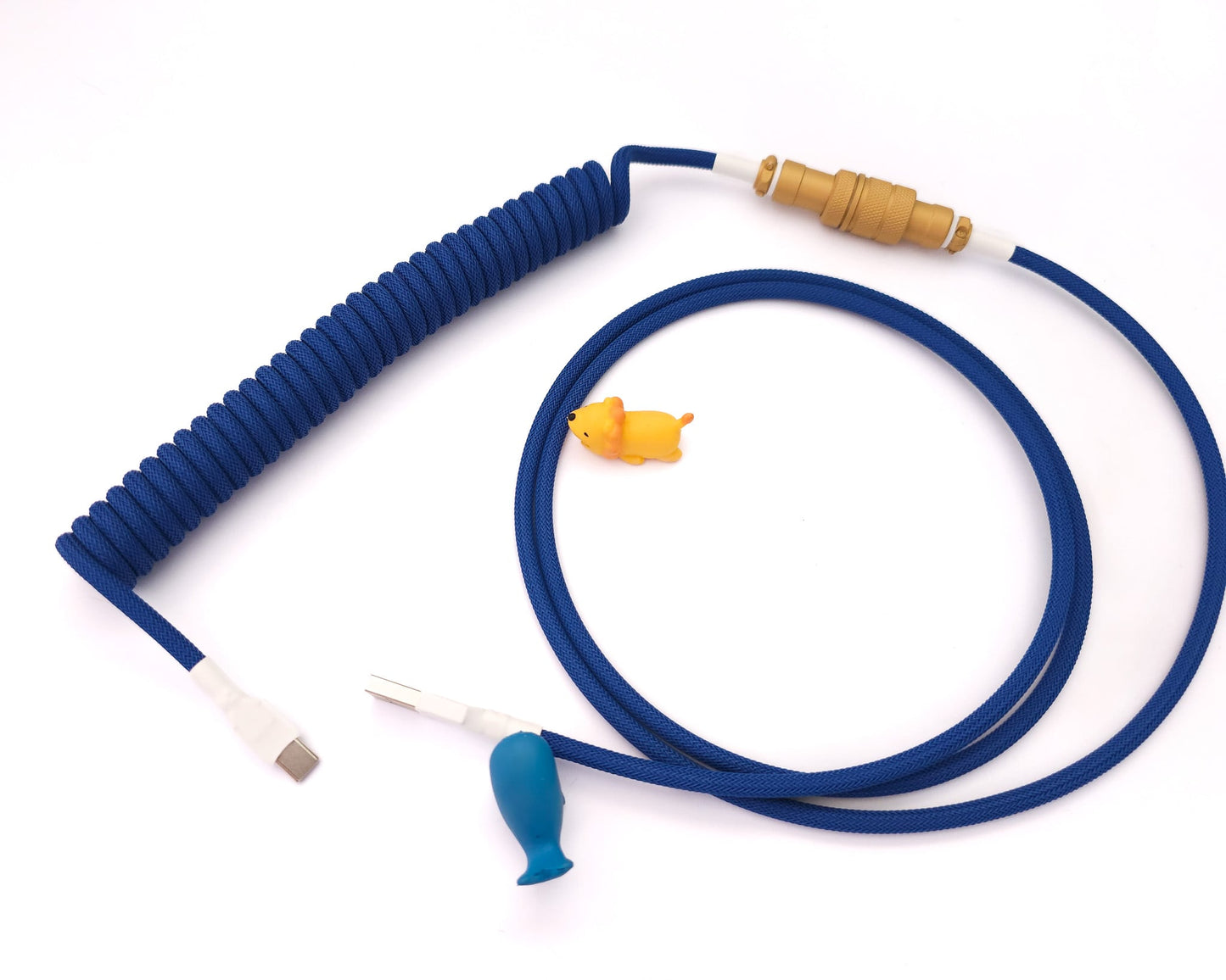 Coiled keyboard cable "Lazurite"