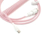 GMK Peach Blossom coiled cable