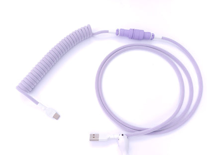 GMK Purple-ish keycaps usb cable