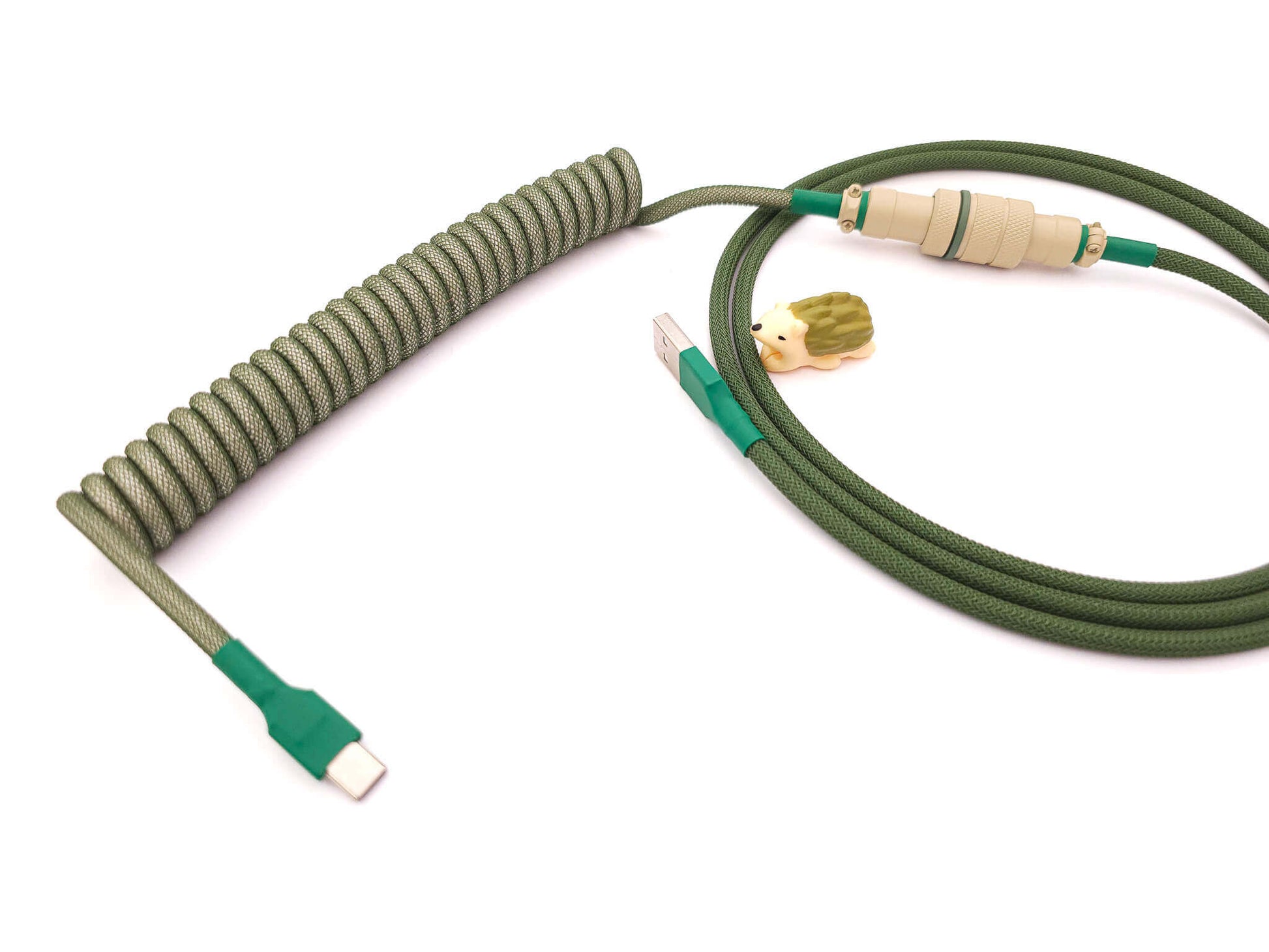 Green Latte coiled cable