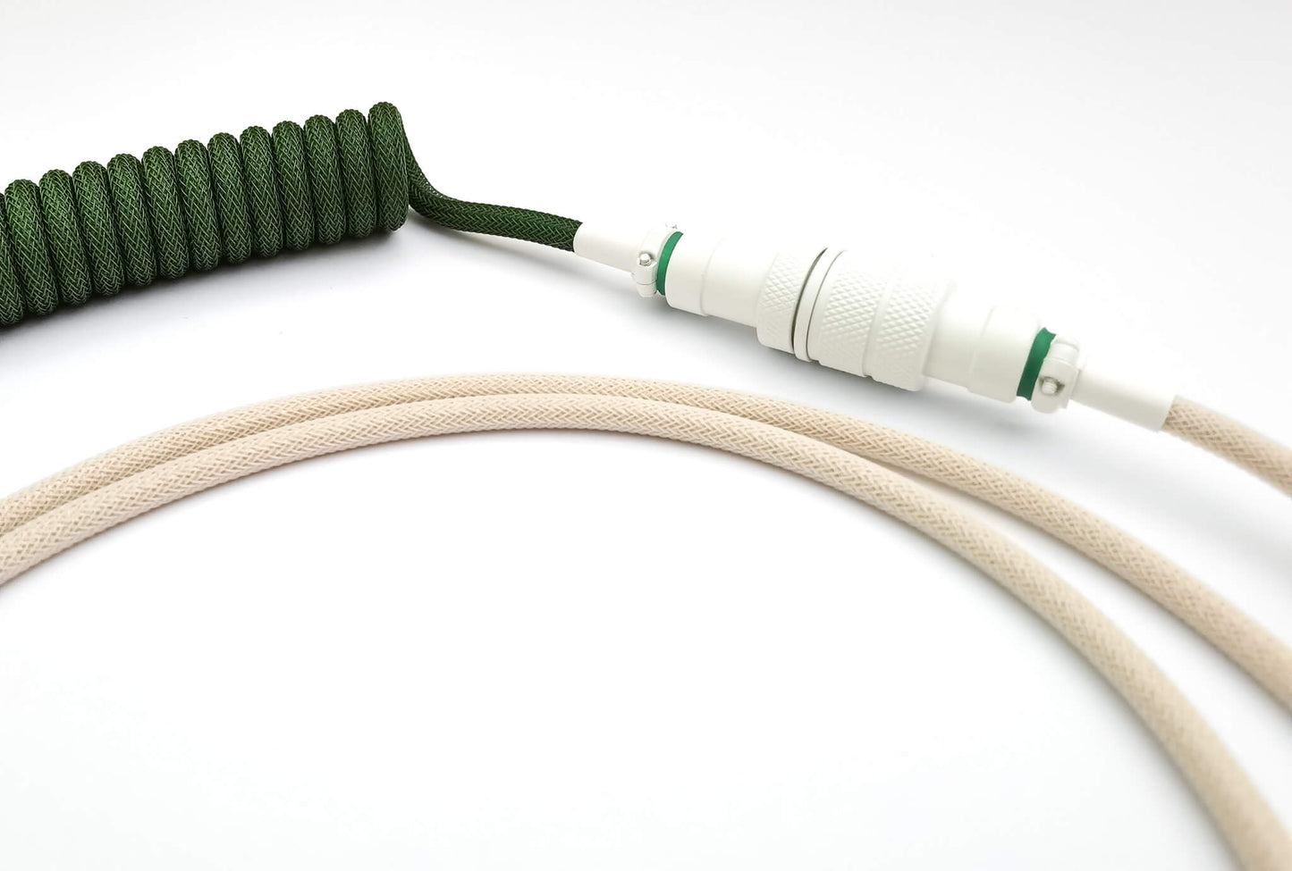 Green coiled cable