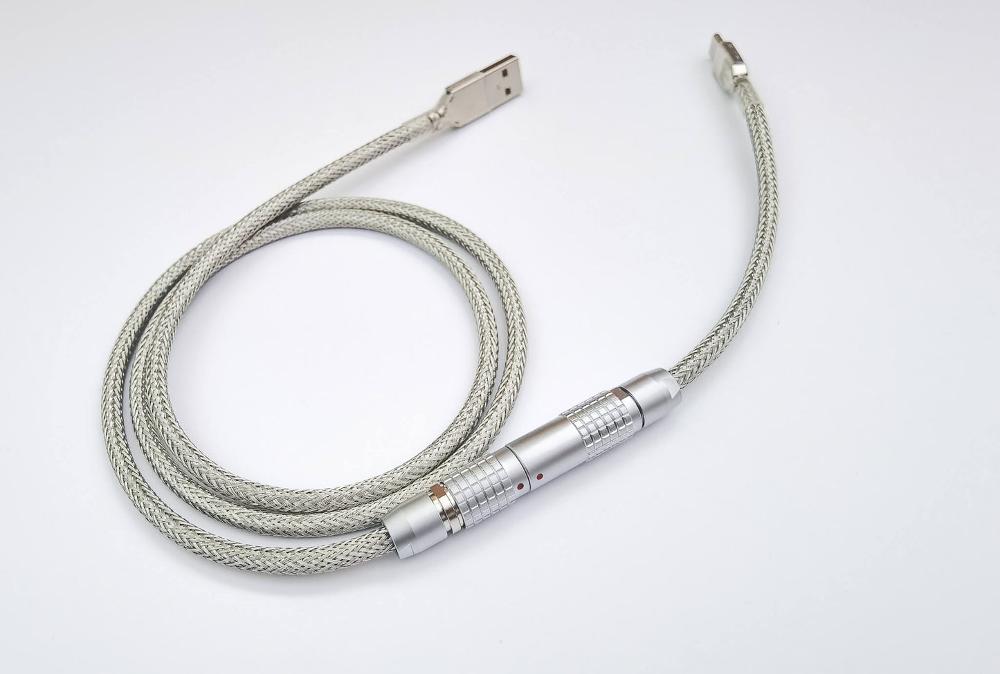 Silver custom keyboard cable