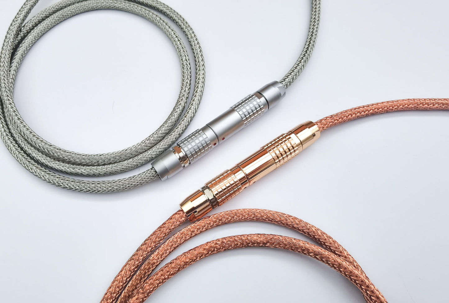 Copper siler metal sleeve lemo keyboard cable