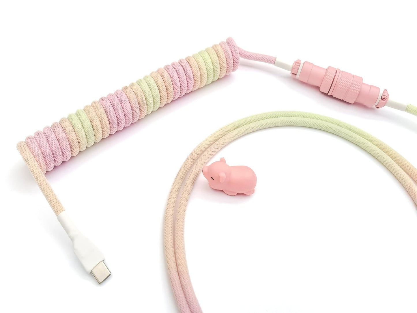 Kawaii candy coiled cable