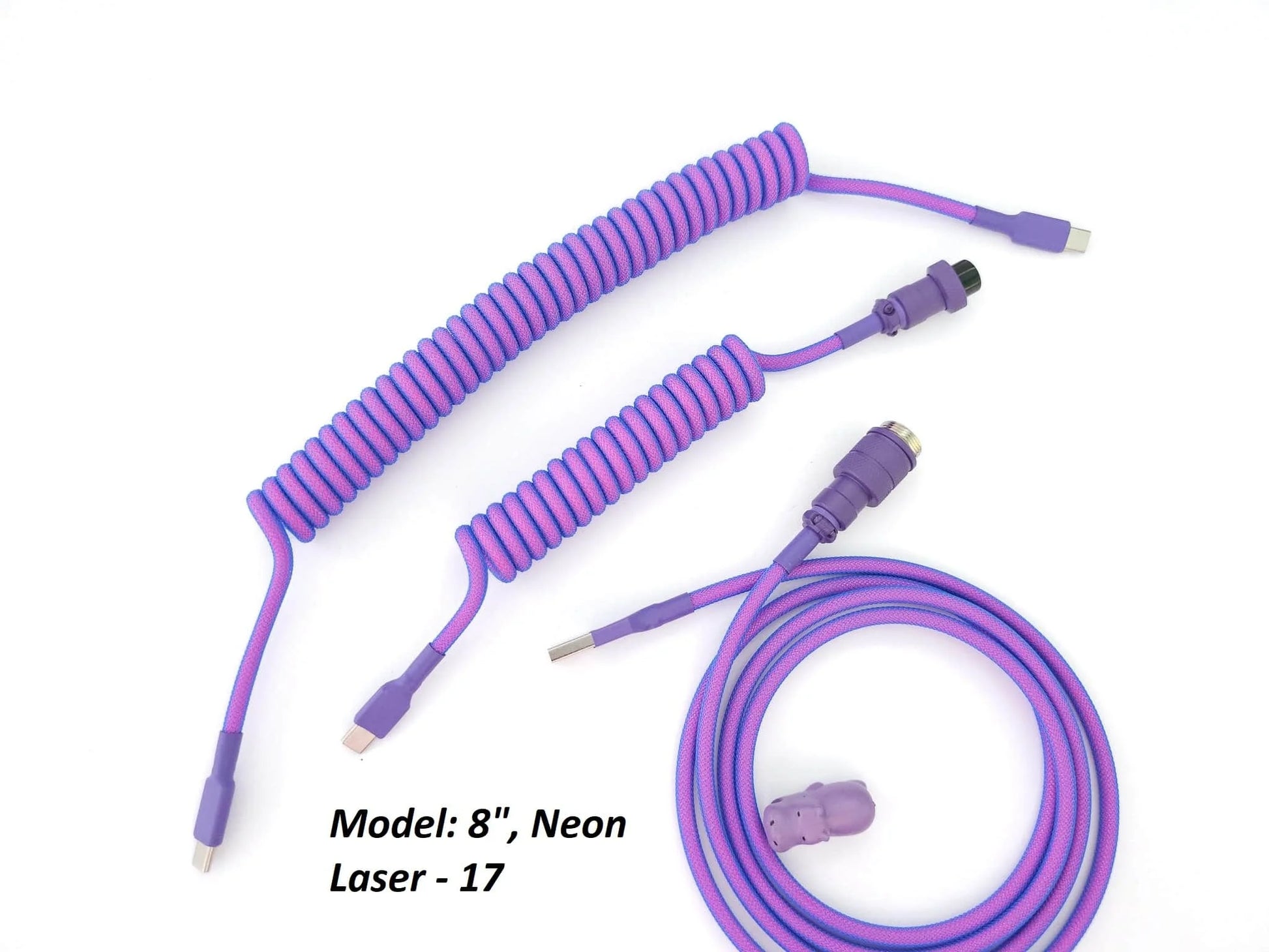 Neon Laser USB C to C and Aviator Cable