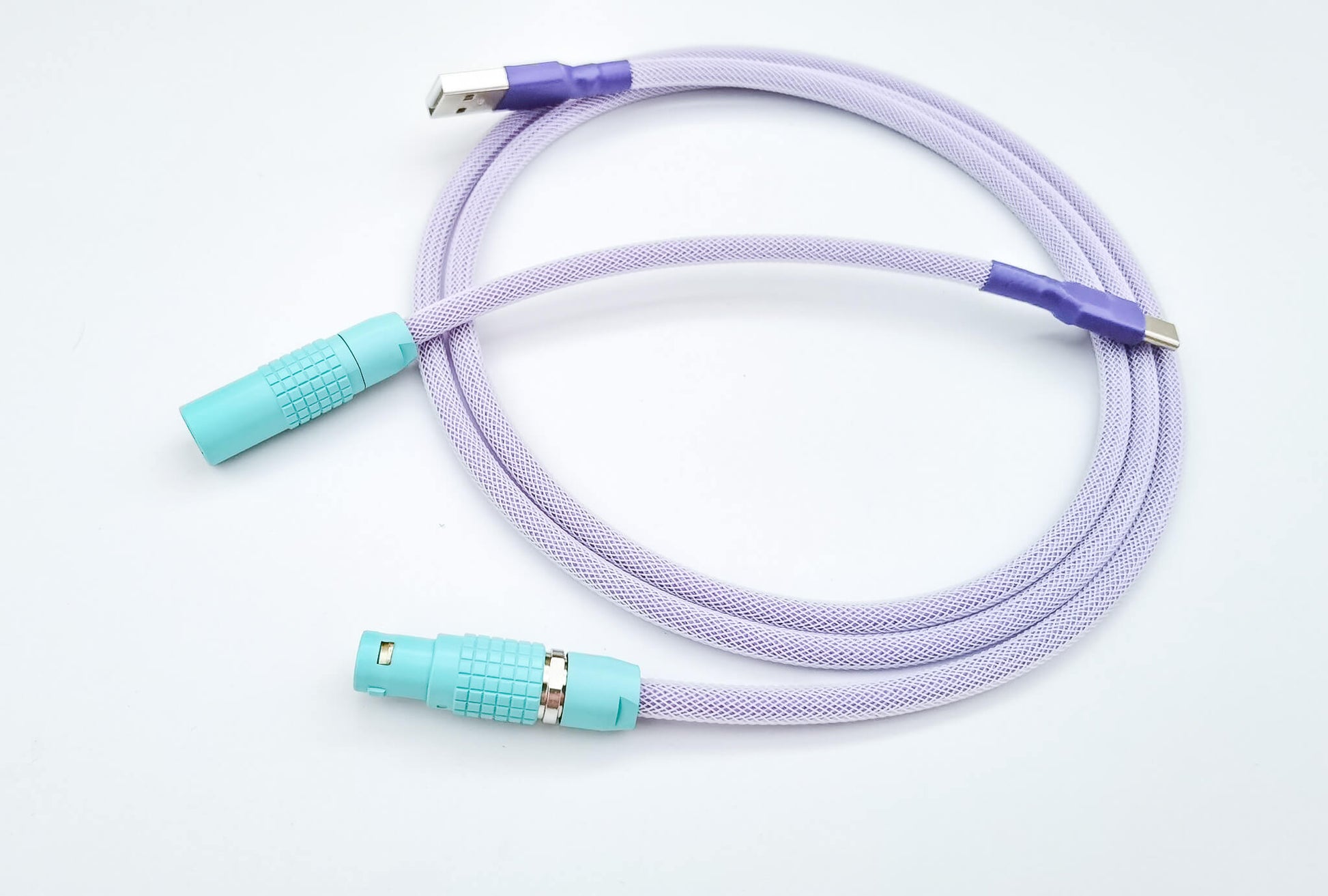 Custom Lemo keyboard cable with painted Lemo connector