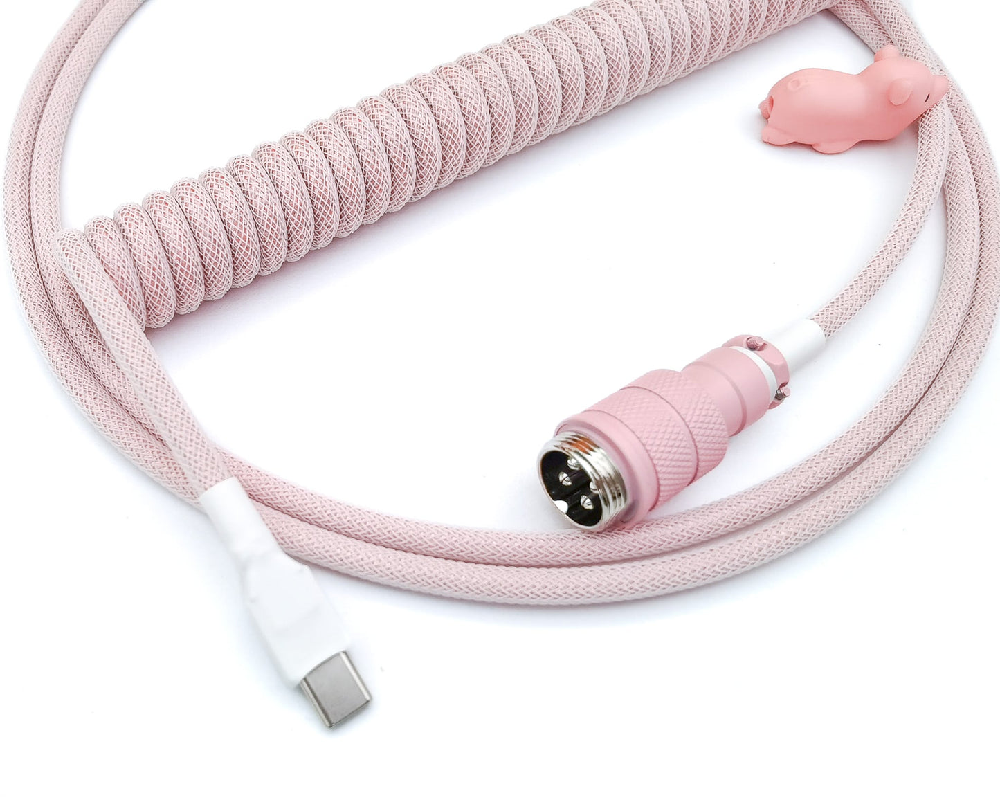 Pastel pink keyboard cable