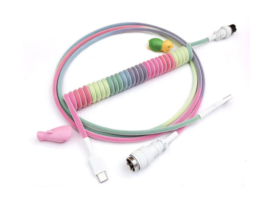 Pastel rainbow cable