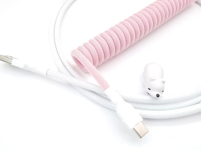 Pink keyboard USB cable