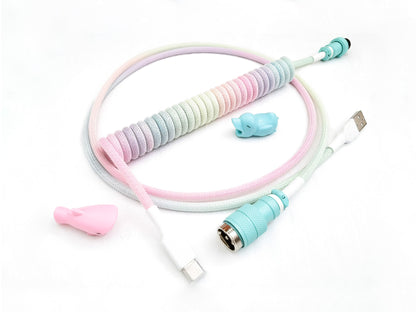 Pom Jelly keycaps cable