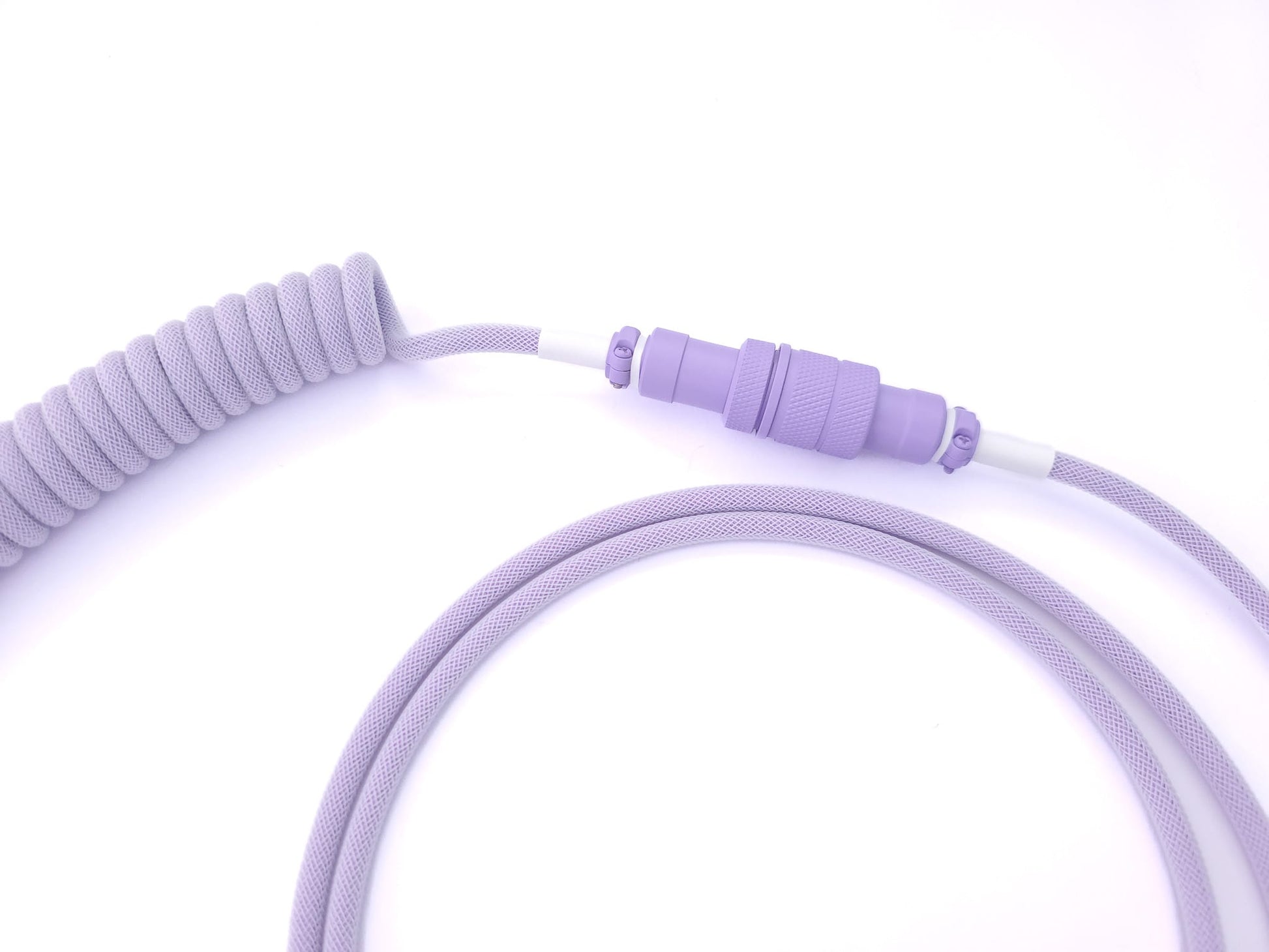 Purple coiled cable