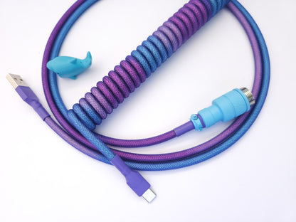 Purple rainbow cable