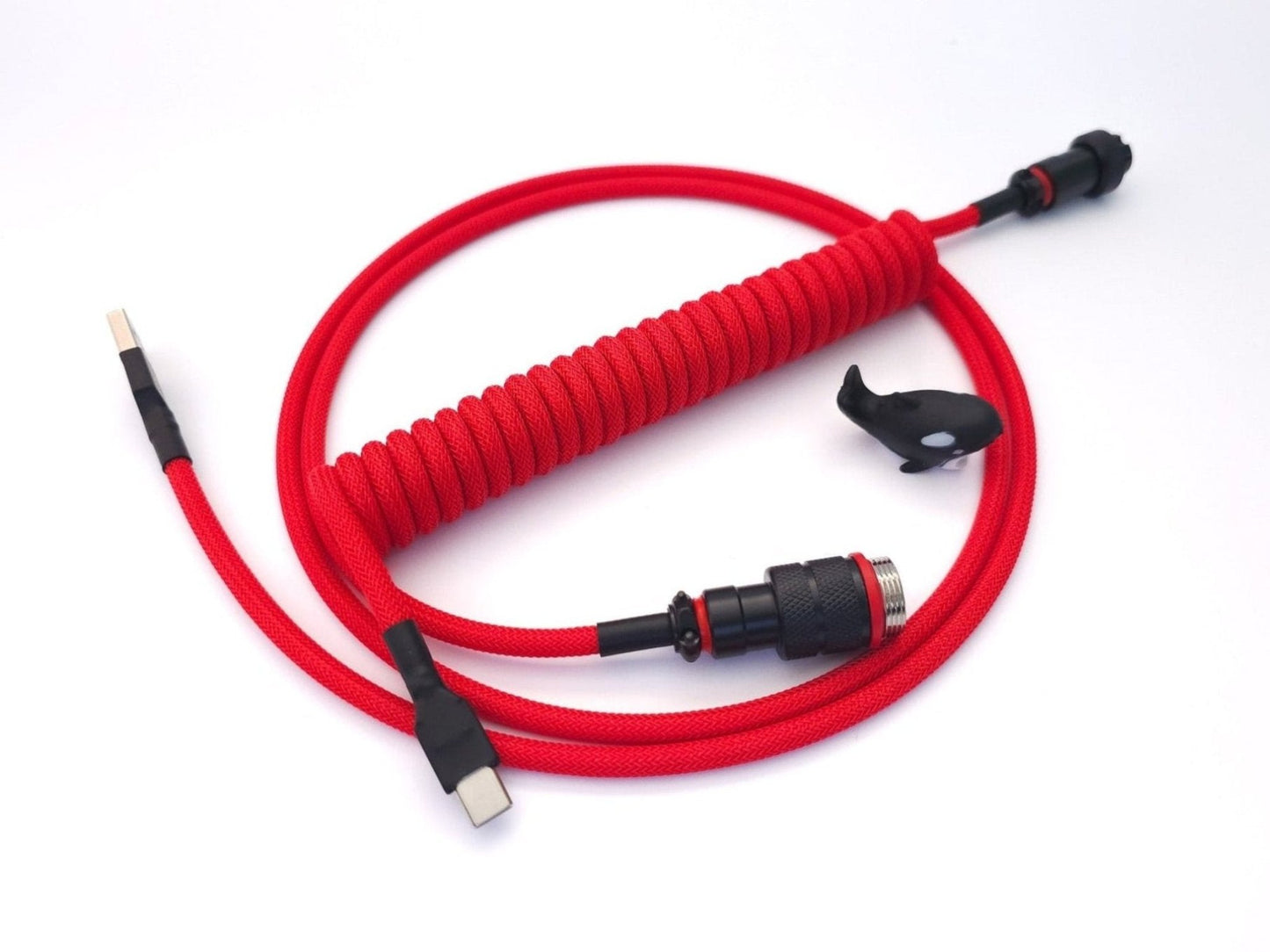 Red Coiled keyboard cable