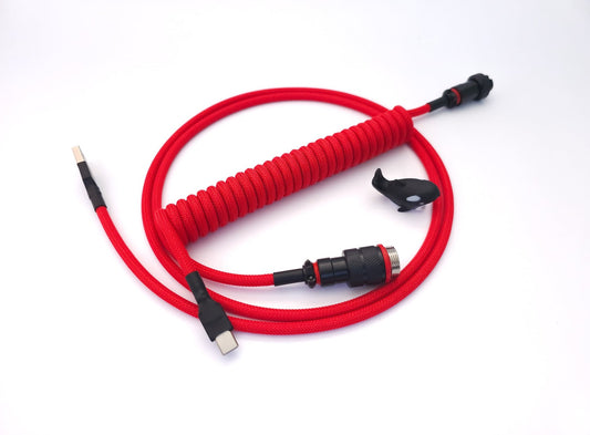 Red Coiled keyboard cable