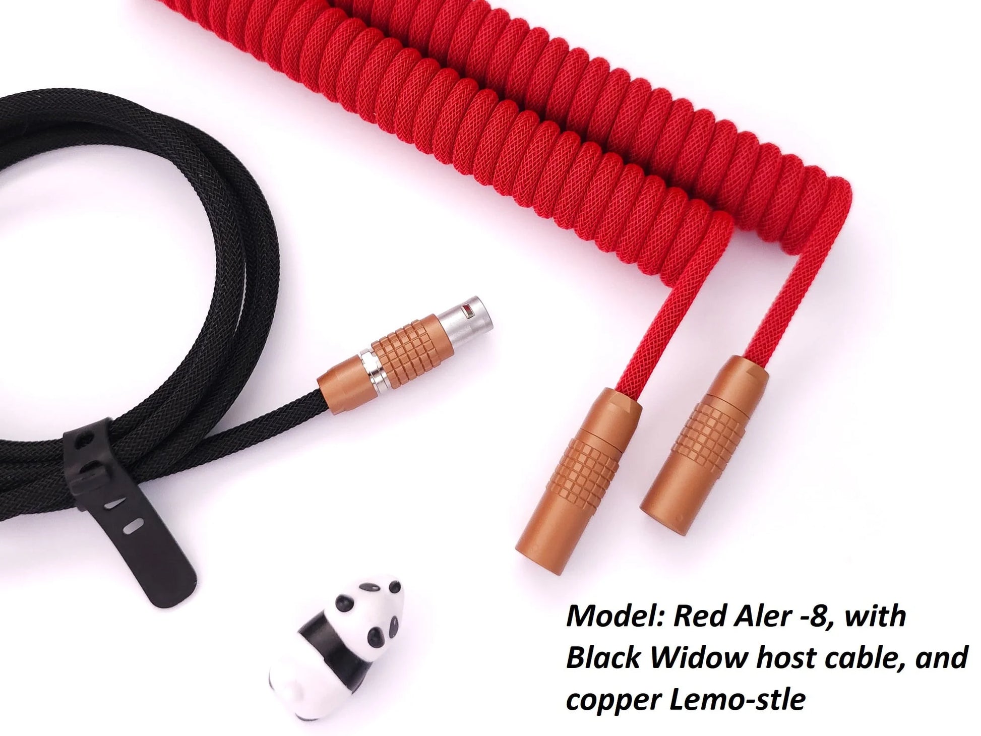 Red Lemo cable with Copper Lemos