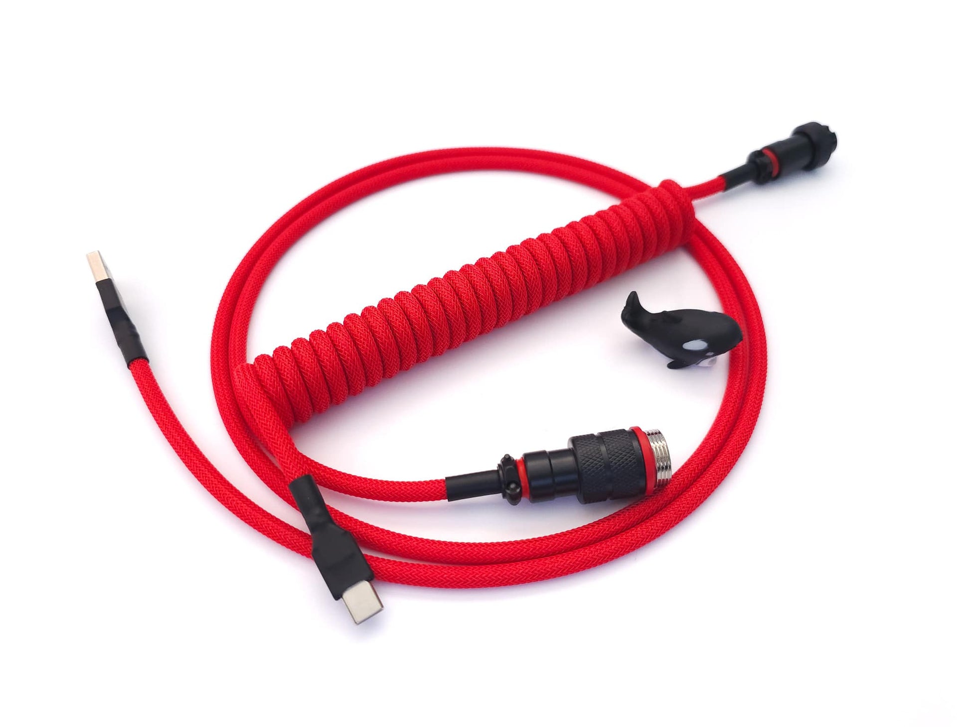 Red Coiled keyboard cable