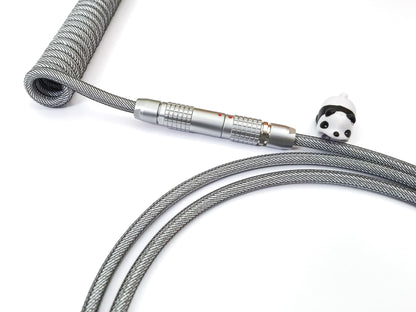 Silver Lemo coiled cable