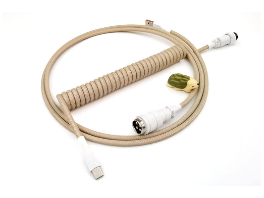 cream coiled keyboard cable