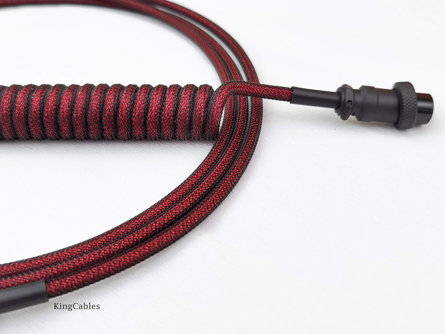 Coiled keyboard cable "Red Dragon"