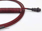Coiled keyboard cable "Red Dragon"