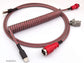 Red coiled keyboard cable