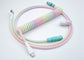 Pastel Jelly rainbow coiled cable