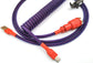 Red Laser coiled keyboard cable