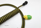 yellow coiled wire